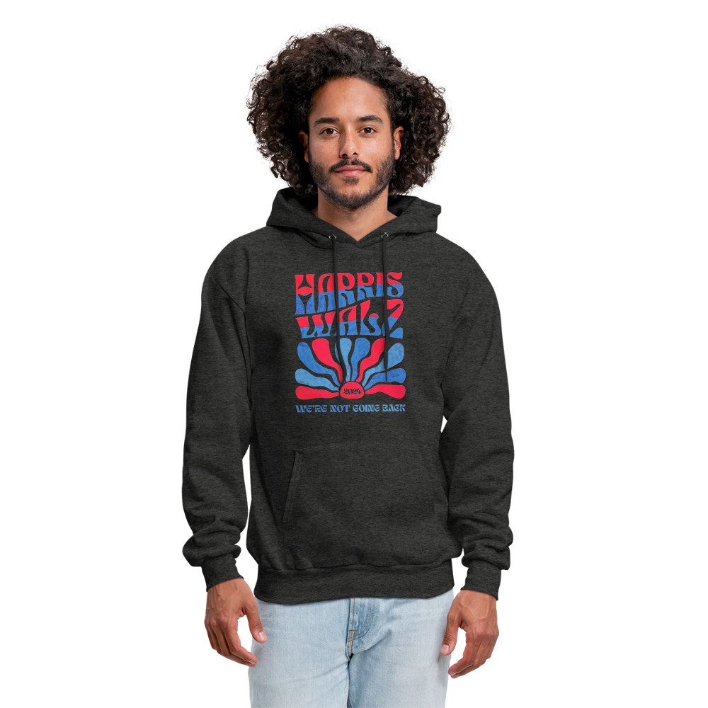 Kamala Harris Walz '24 We're Not Going Back Unisex Hoodie - charcoal grey