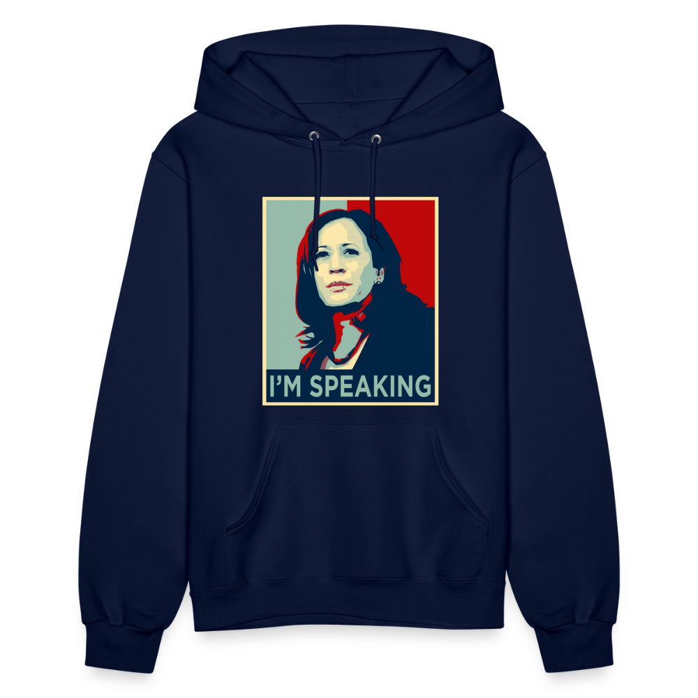 Kamala Harris President 2024 I'm Speaking Women's Hoodie - navy