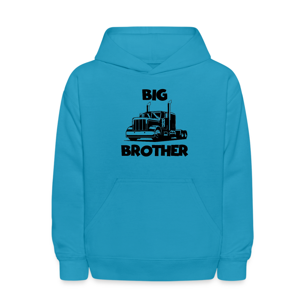Youth Big Brother Big Rig Hoodie Sweatshirt - turquoise