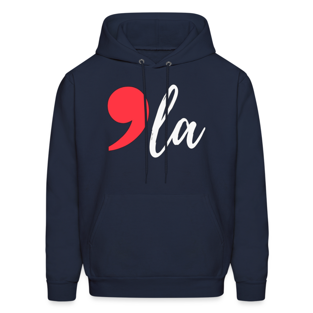 Kamala Harris 2024 President Comma La Unisex Hoodie Sweatshirt - navy