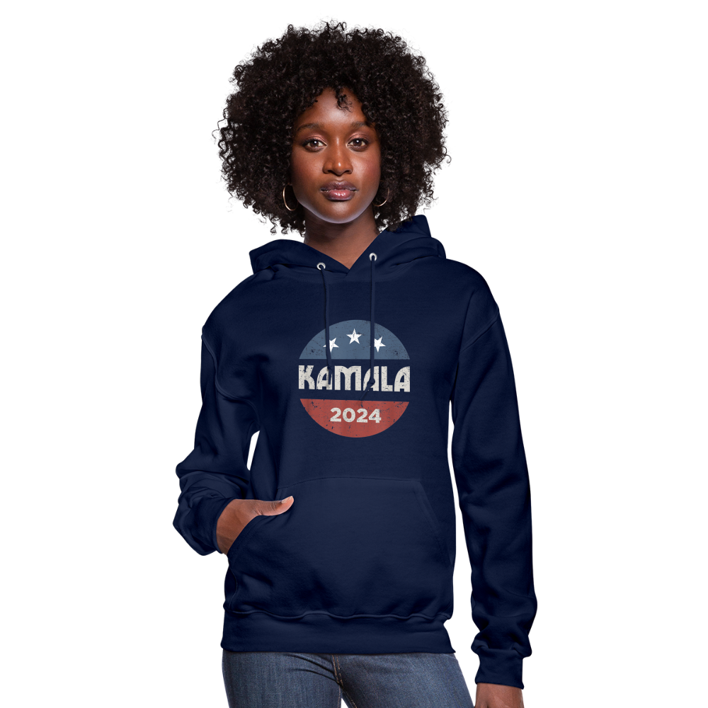 Kamala Harris 2024 For President Women's Hoodie - navy