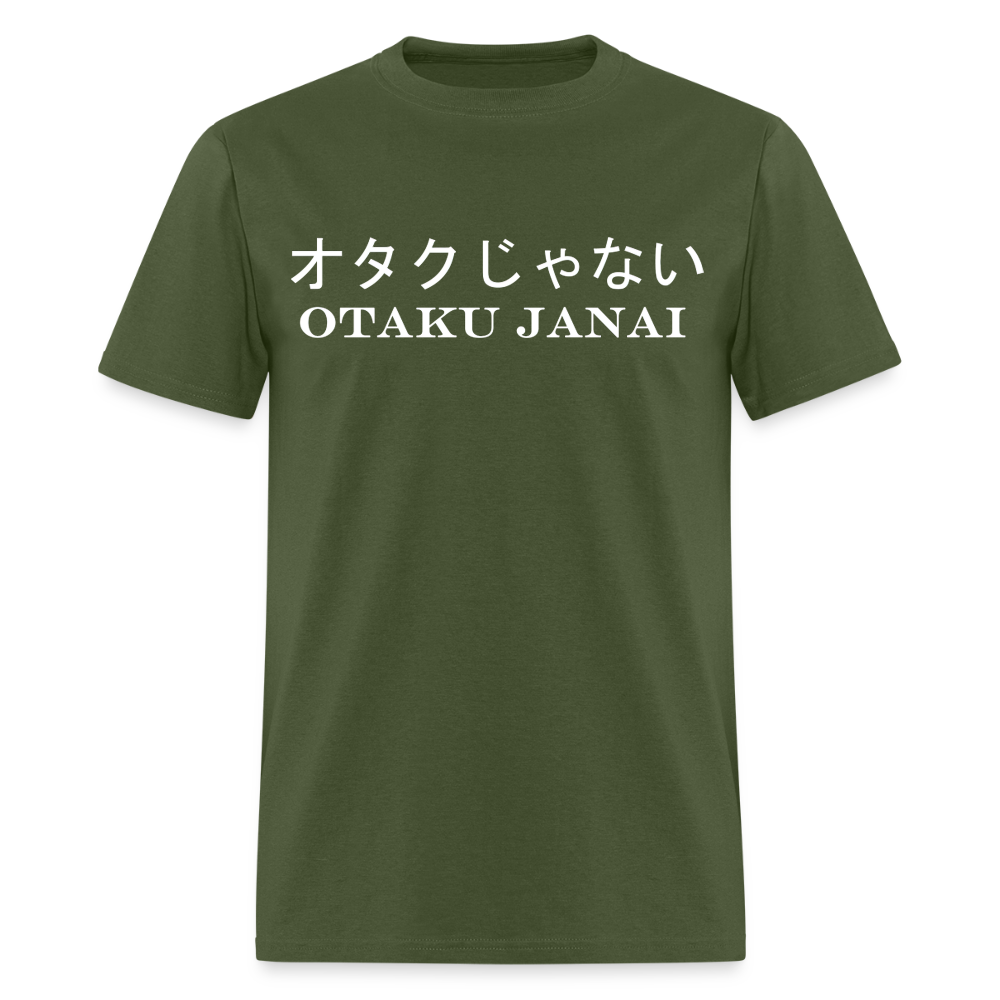 Otaku Janai Japanese English Anime Premium Unisex T-Shirt - military green