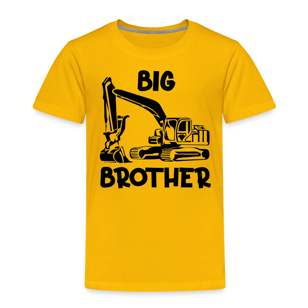 Toddler Big Brother Construction T-Shirt - sun yellow