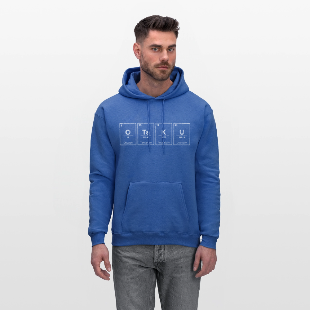 Otaku Periodic Table of Elements Anime Premium Unisex Hoodie Sweatshirt - royal blue