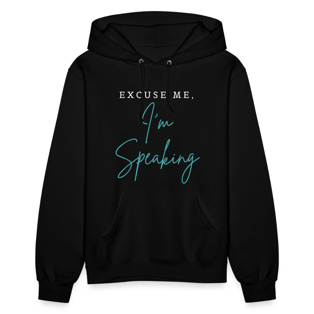 Kamala Harris Excuse Me I'm Speaking President 2024 Women's Hoodie - black