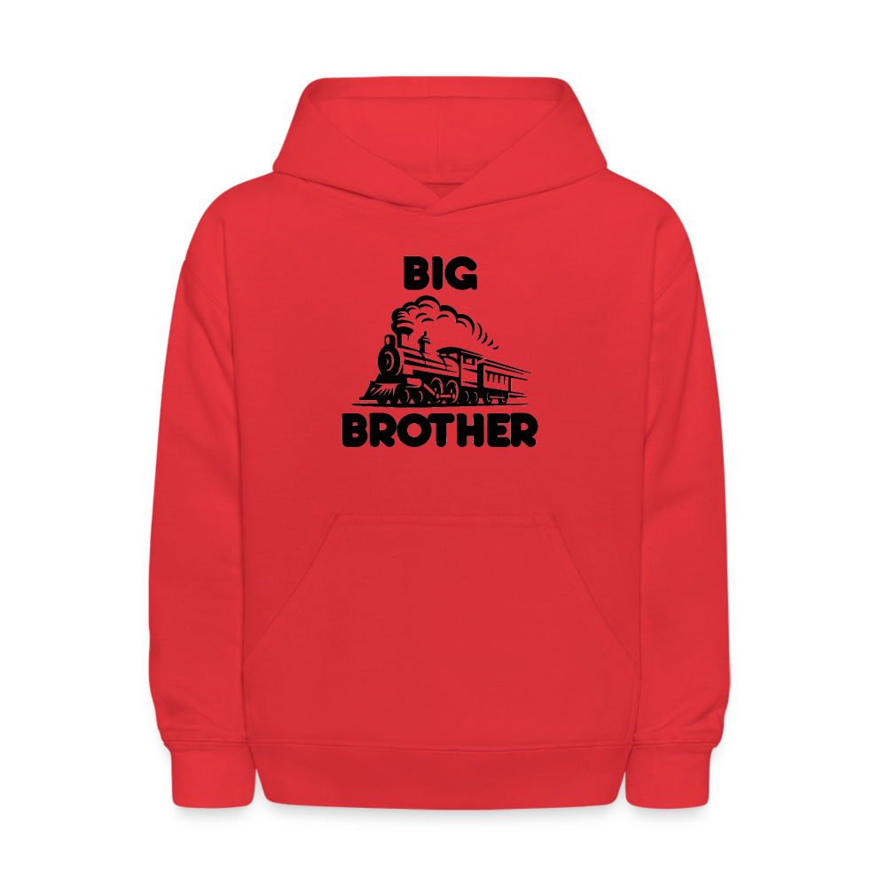 Youth Big Brother Train Hoodie Sweatshirt - red