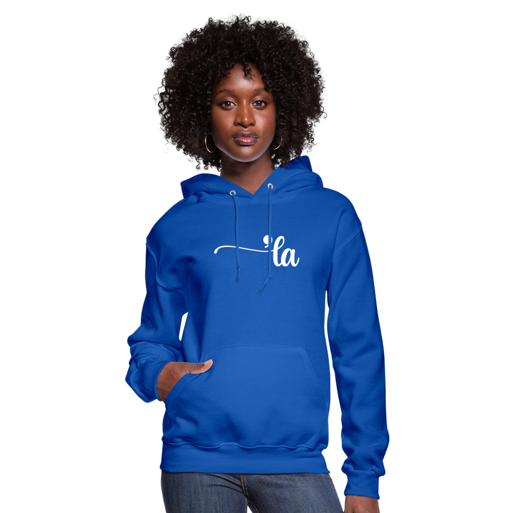 Comma La Kamala Harris Punctuation Women's Hoodie - royal blue