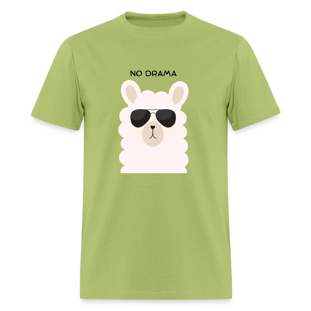 No Drama Llama Funny Unisex T-Shirt - kiwi