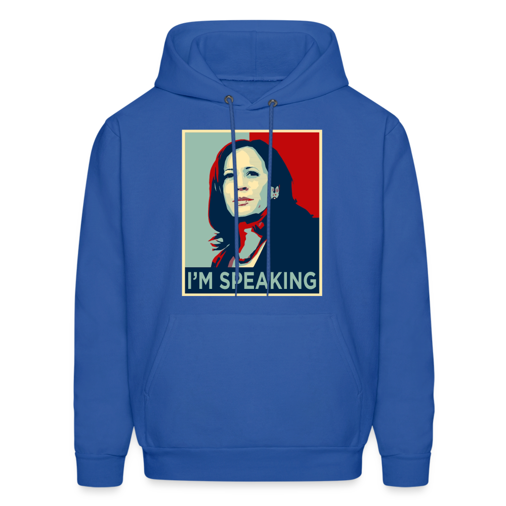 Kamala Harris President 2024 I'm Speaking Unisex Hoodie - royal blue
