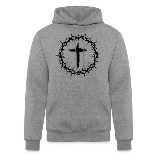 Thorn of Crowns Christian Champion Powerblend Unisex Hoodie Sweatshirt - heather gray