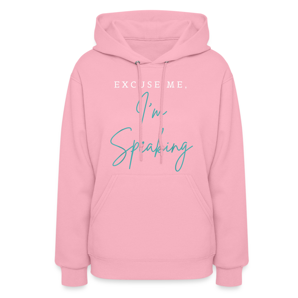 Kamala Harris Excuse Me I'm Speaking President 2024 Women's Hoodie - classic pink
