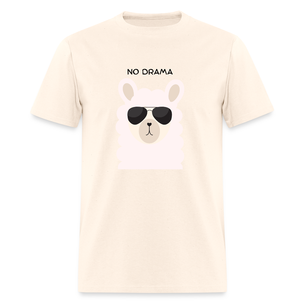 No Drama Llama Funny Unisex T-Shirt - natural