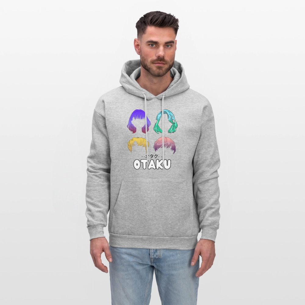 Otaku English Japanese Anime Premium Unisex Hoodie Sweatshirt - heather gray