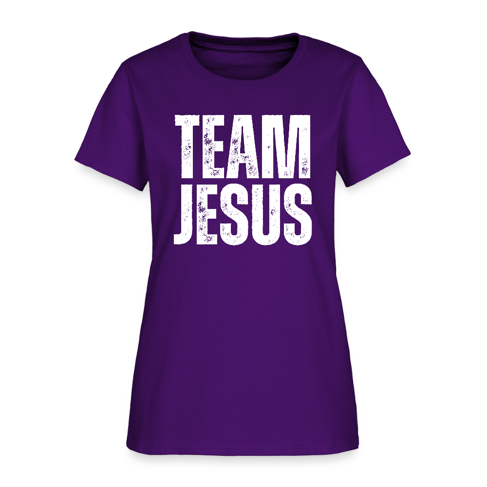 Team Jesus Christian Women's T-Shirt - purple