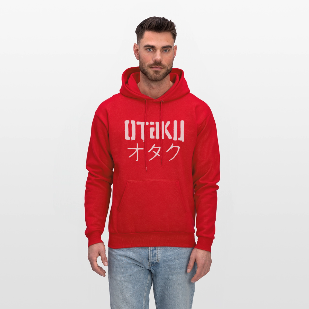 Otaku Japanese Anime Premium Unisex Hoodie Sweatshirt - red