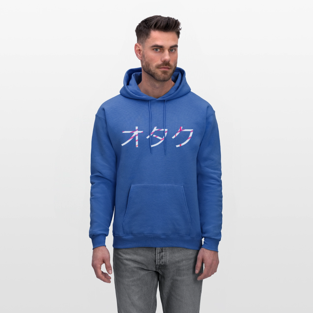 Otaku Japanese Front Anime Premium Unisex Hoodie Sweatshirt - royal blue