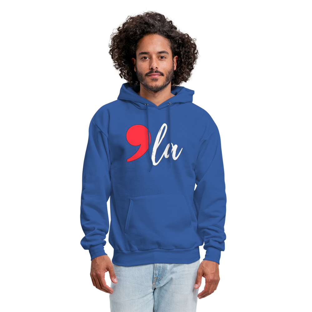 Kamala Harris 2024 President Comma La Unisex Hoodie Sweatshirt - royal blue