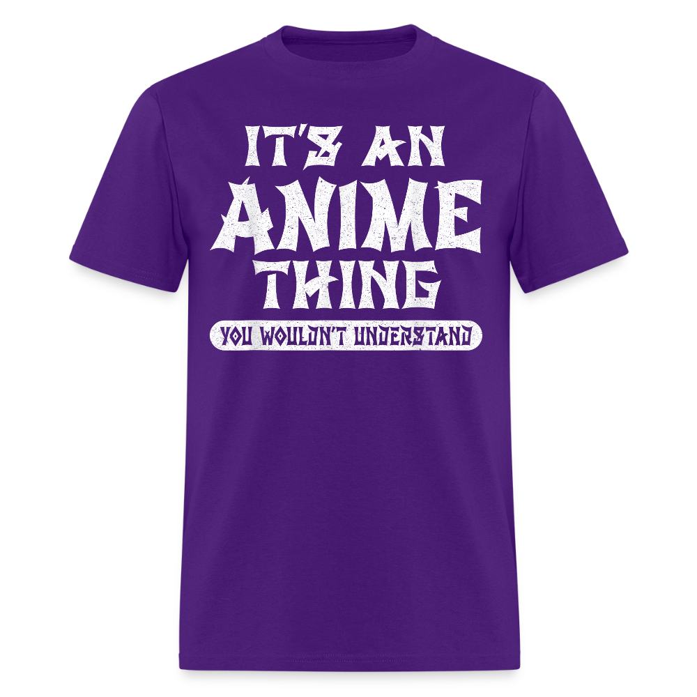 Eat Sleep Anime Repeat Premium Unisex T-Shirt - purple