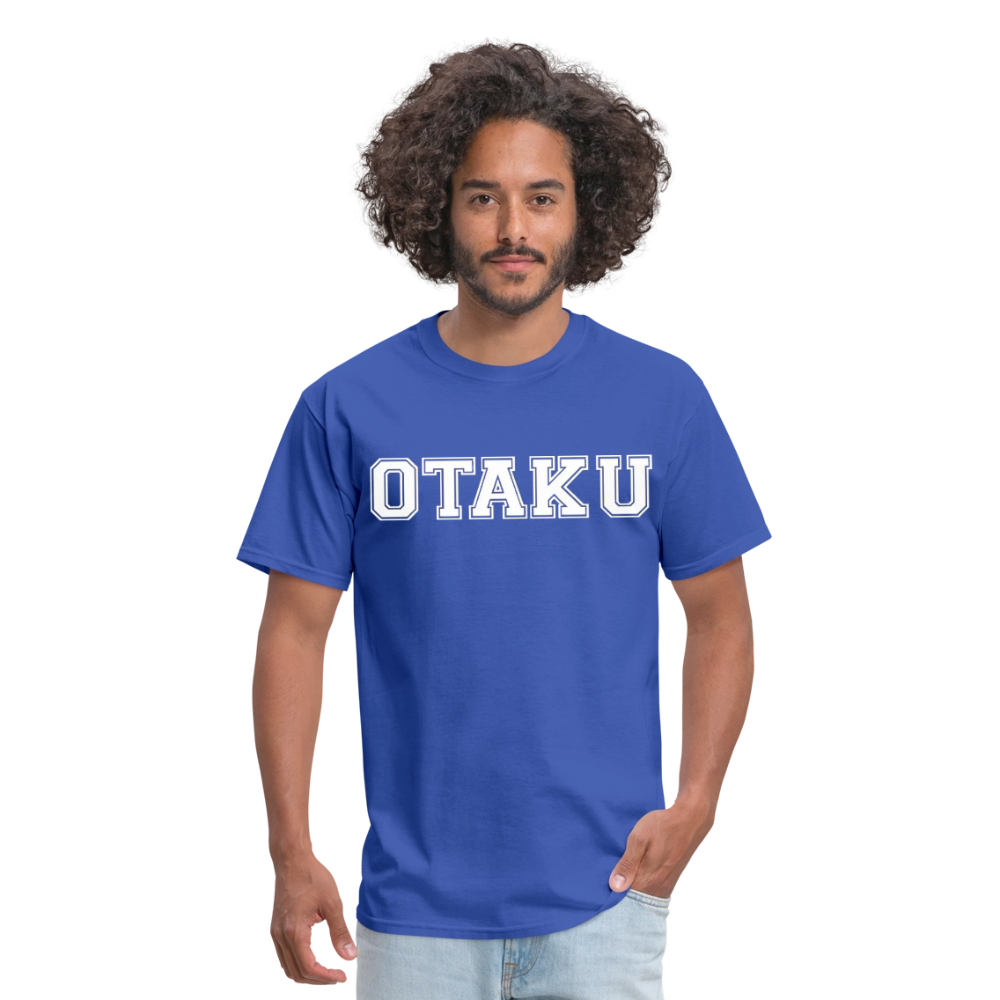 Otaku Bold Anime Premium Unisex T-Shirt - royal blue