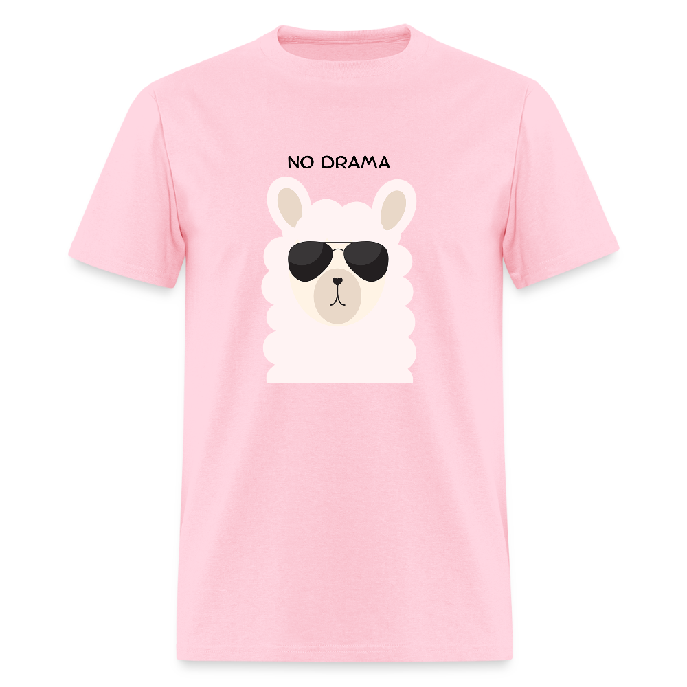 No Drama Llama Funny Unisex T-Shirt - pink