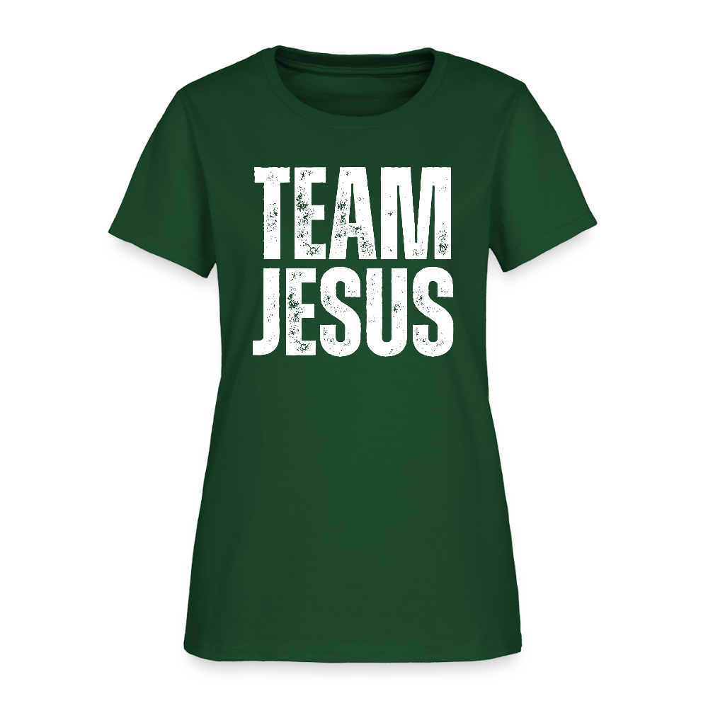 Team Jesus Christian Women's T-Shirt - forest green