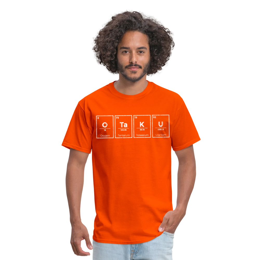 Otaku Periodic Table of Elements Anime Premium Unisex T-Shirt - orange