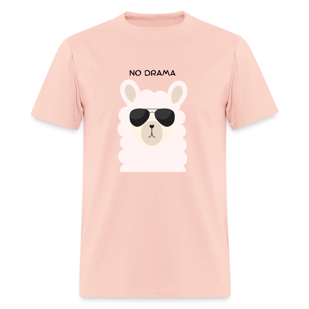 No Drama Llama Funny Unisex T-Shirt - blush pink 