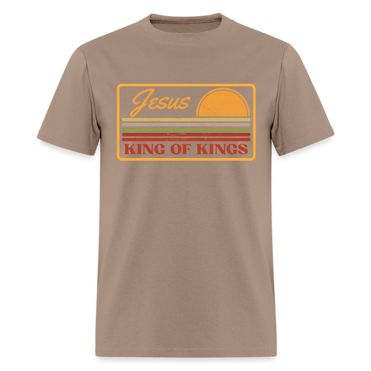 Jesus King of Kings Christian Unisex Classic T-Shirt - brown savana