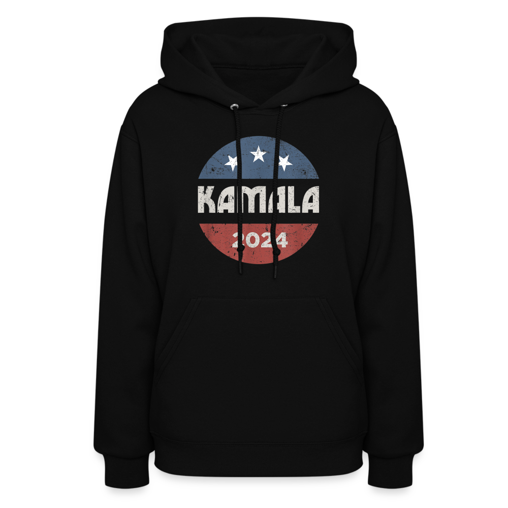 Kamala Harris 2024 For President Women's Hoodie - black