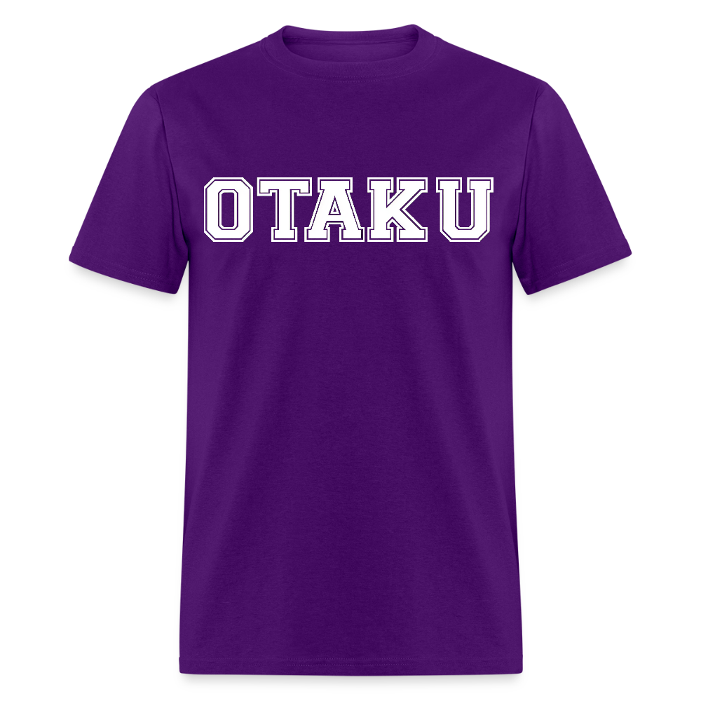Otaku Bold Anime Premium Unisex T-Shirt - purple