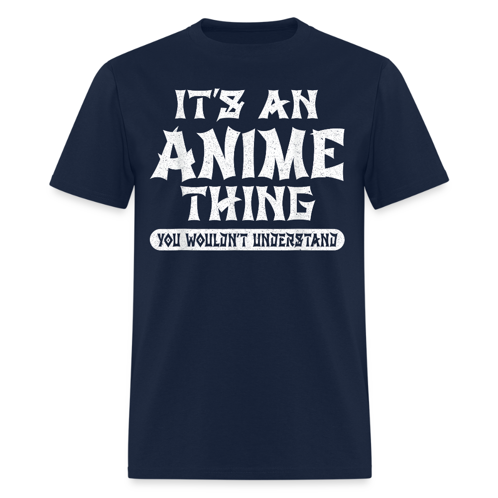 Eat Sleep Anime Repeat Premium Unisex T-Shirt - navy