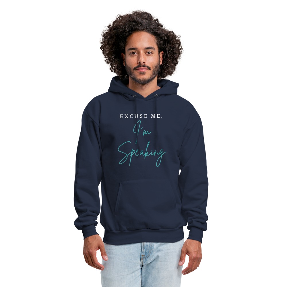 Kamala Harris Excuse Me I'm Speaking President 2024 Unisex Hoodie - navy