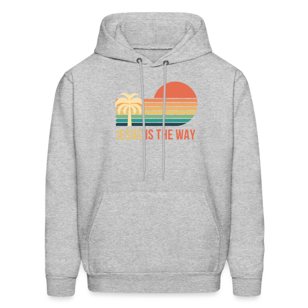 Jesus is the Way Christian Unisex Hoodie Sweatshirt - heather gray