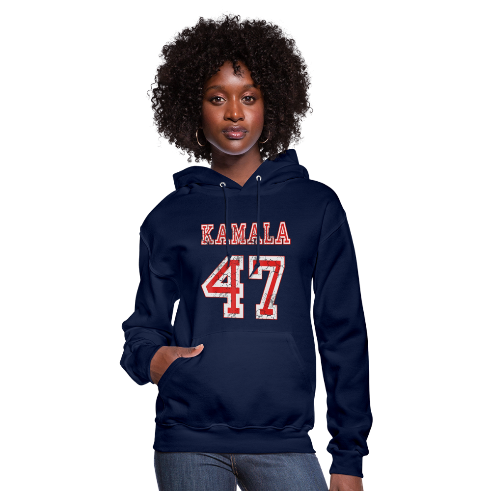 Kamala Harris 47th President 2024 Election Women's Hoodie - navy