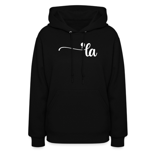 Comma La Kamala Harris Punctuation Women's Hoodie - black