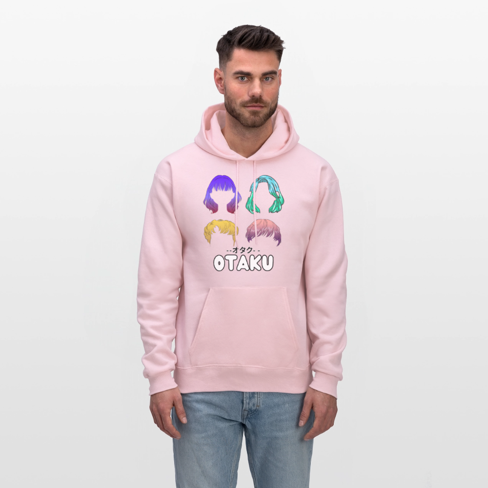 Otaku English Japanese Anime Premium Unisex Hoodie Sweatshirt - pale pink