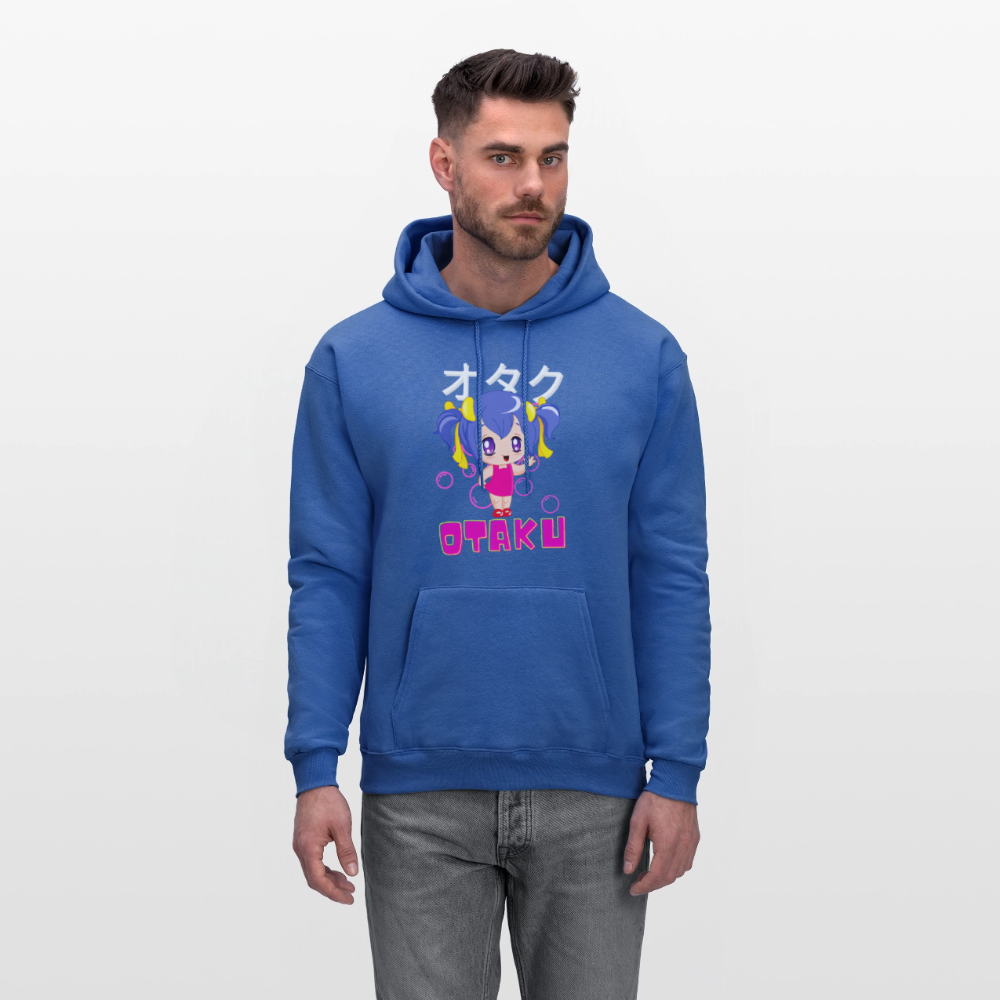 Otaku English Japanese Anime Fan Girl Premium Unisex Hoodie Sweatshirt - royal blue