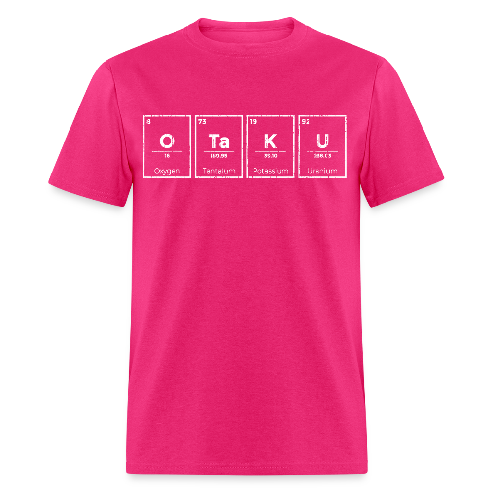 Otaku Periodic Table of Elements Anime Premium Unisex T-Shirt - fuchsia