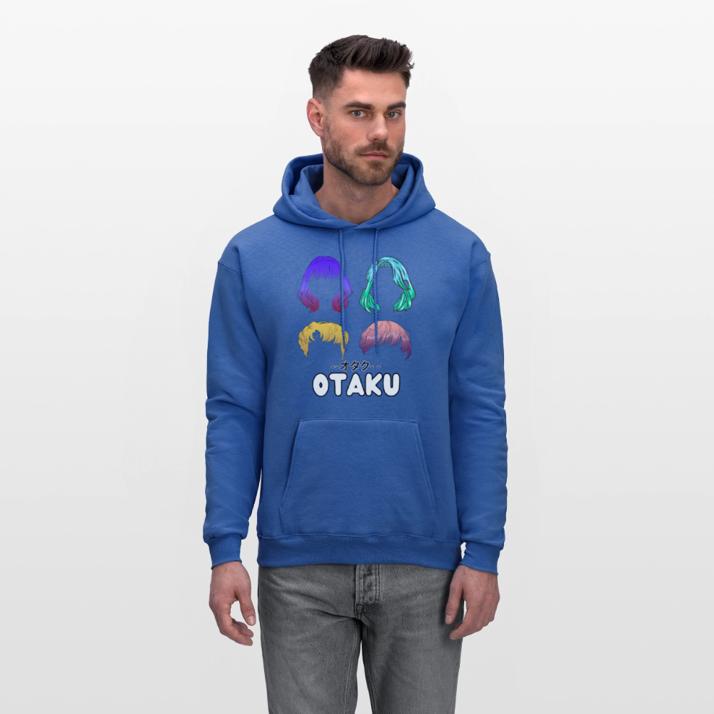 Otaku English Japanese Anime Premium Unisex Hoodie Sweatshirt - royal blue