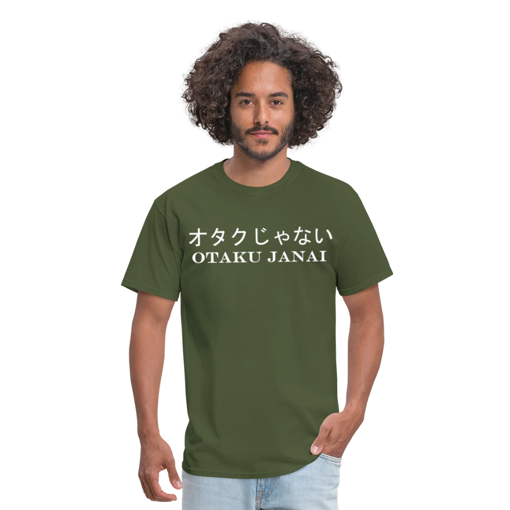 Otaku Janai Japanese English Anime Premium Unisex T-Shirt - military green