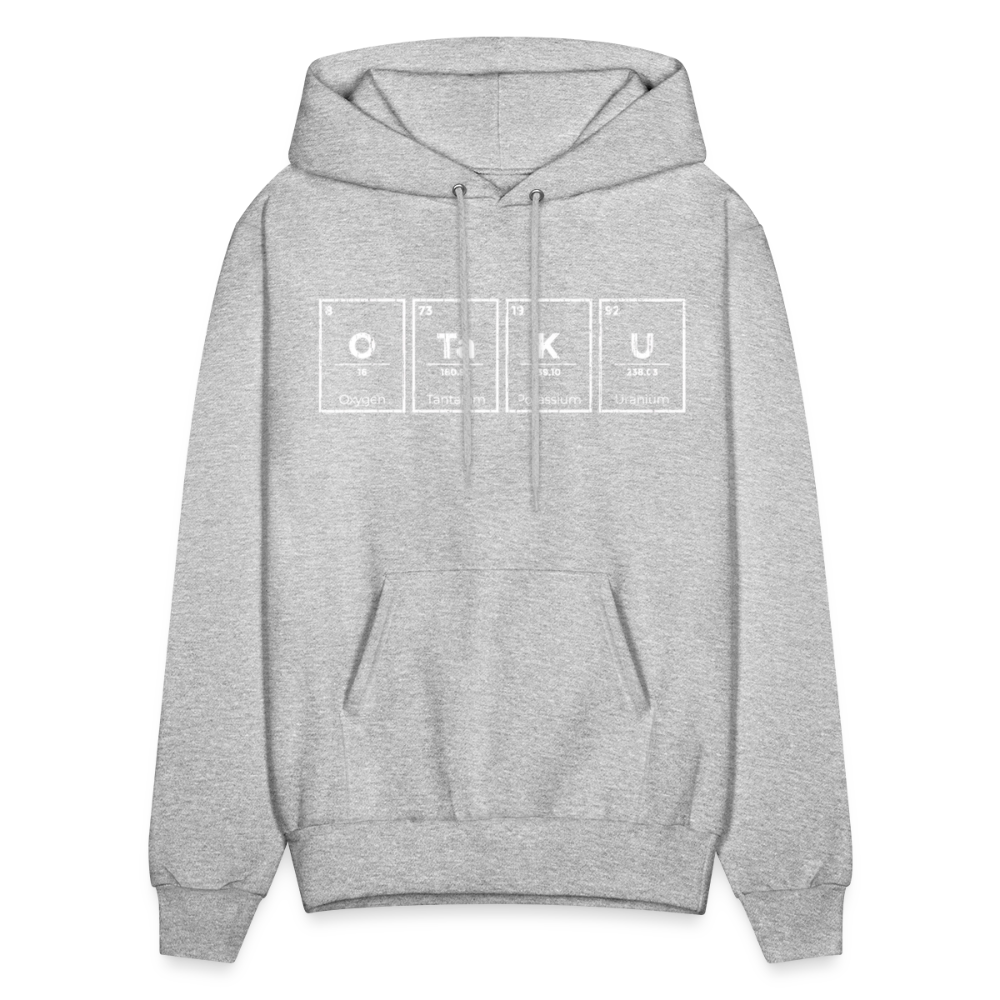 Otaku Periodic Table of Elements Anime Premium Unisex Hoodie Sweatshirt - heather gray