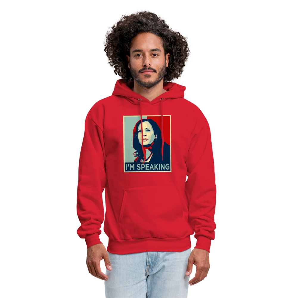 Kamala Harris President 2024 I'm Speaking Unisex Hoodie - red