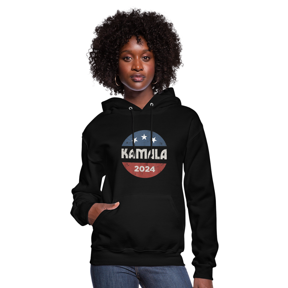 Kamala Harris 2024 For President Women's Hoodie - black