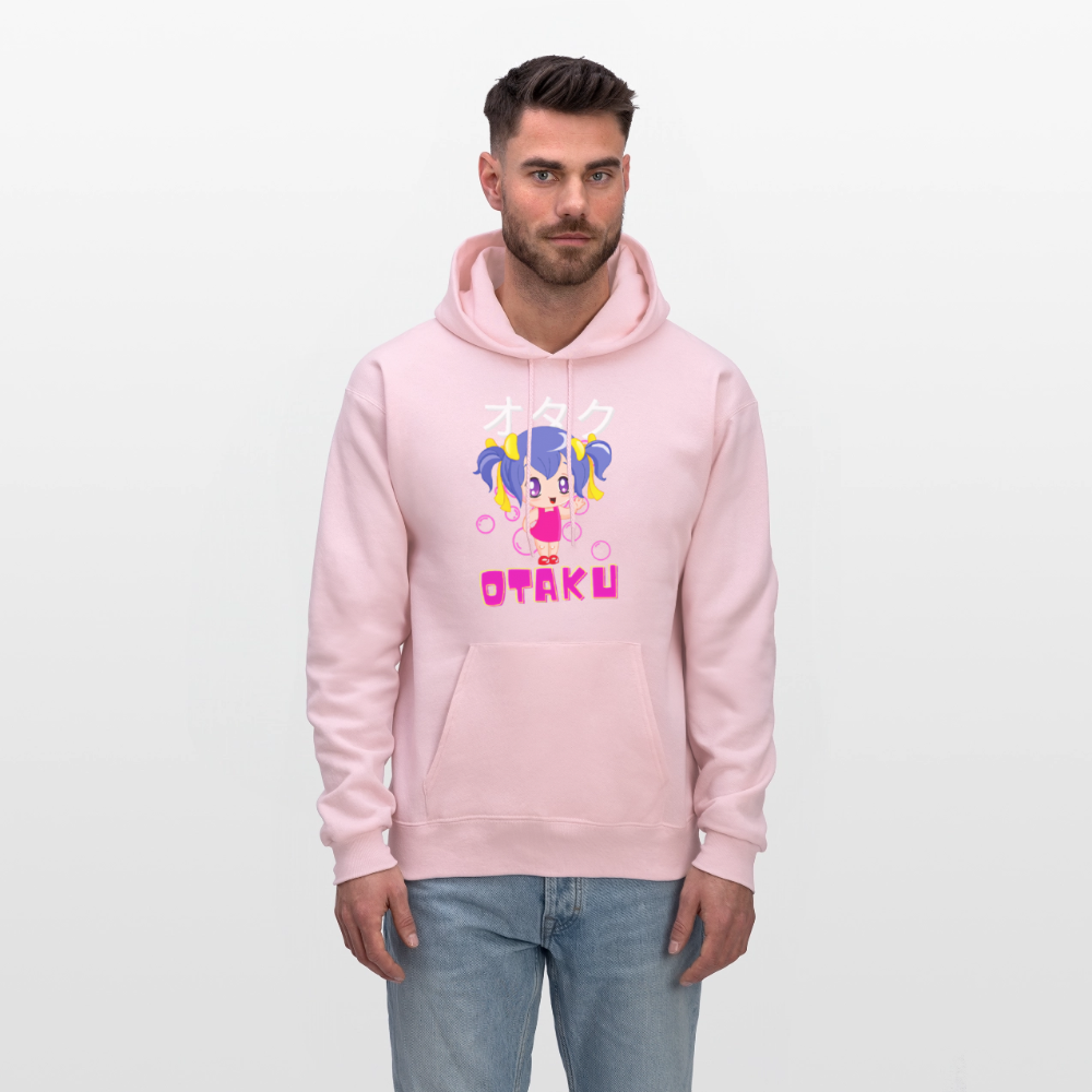 Otaku English Japanese Anime Fan Girl Premium Unisex Hoodie Sweatshirt - pale pink