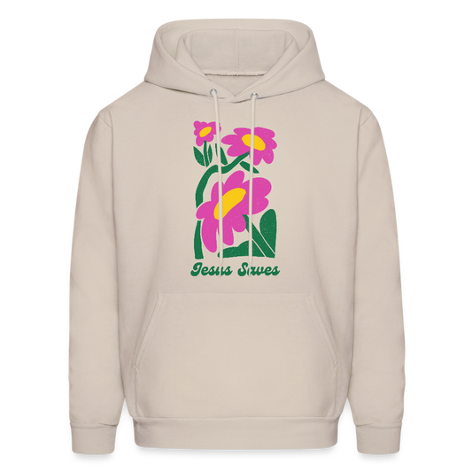 Jesus Saves Unisex Christian Hoodie Sweatshirt - Sand