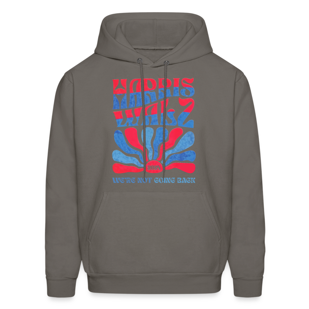 Kamala Harris Walz '24 We're Not Going Back Unisex Hoodie - asphalt gray