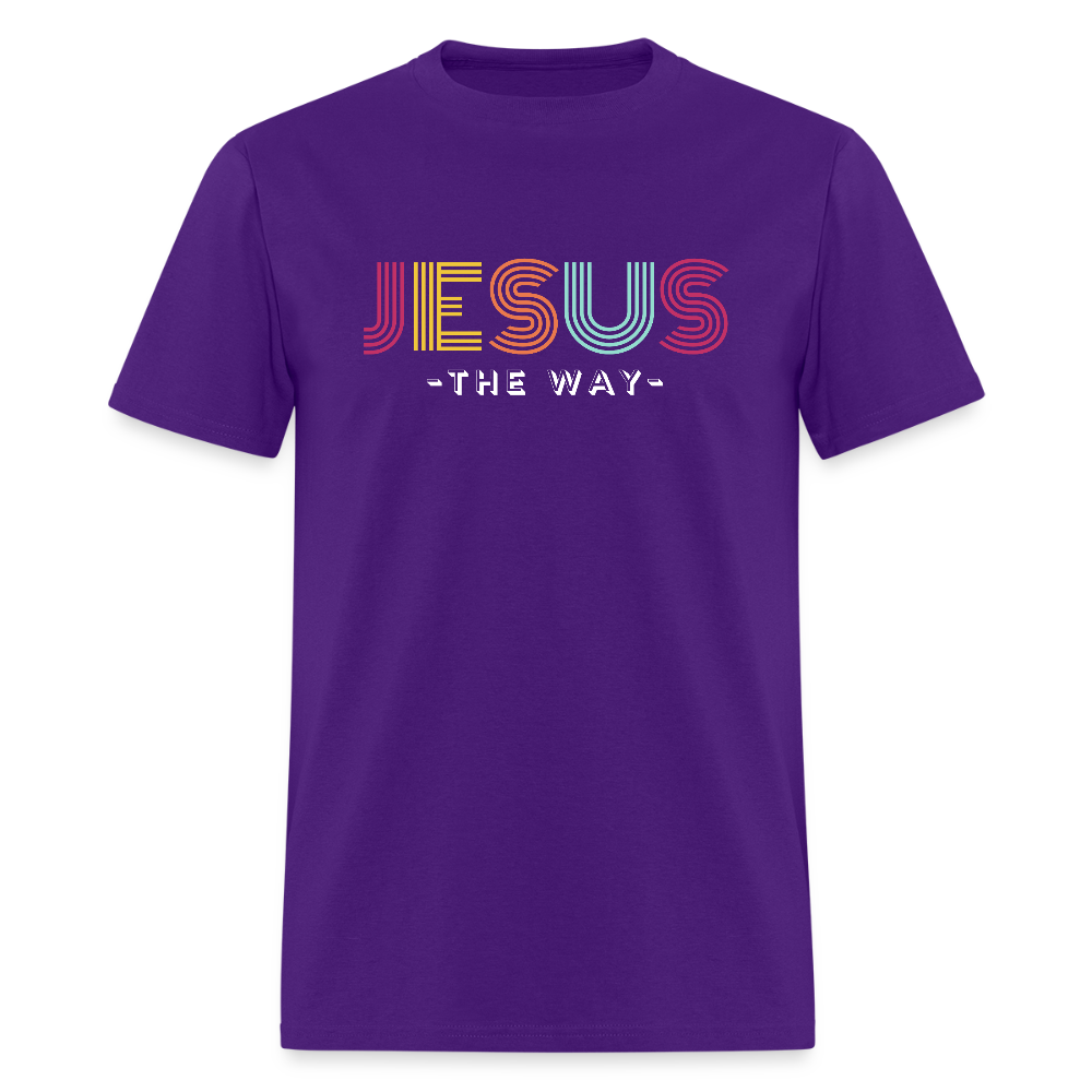 Jesus The Way Christian Unisex Classic T-Shirt - purple