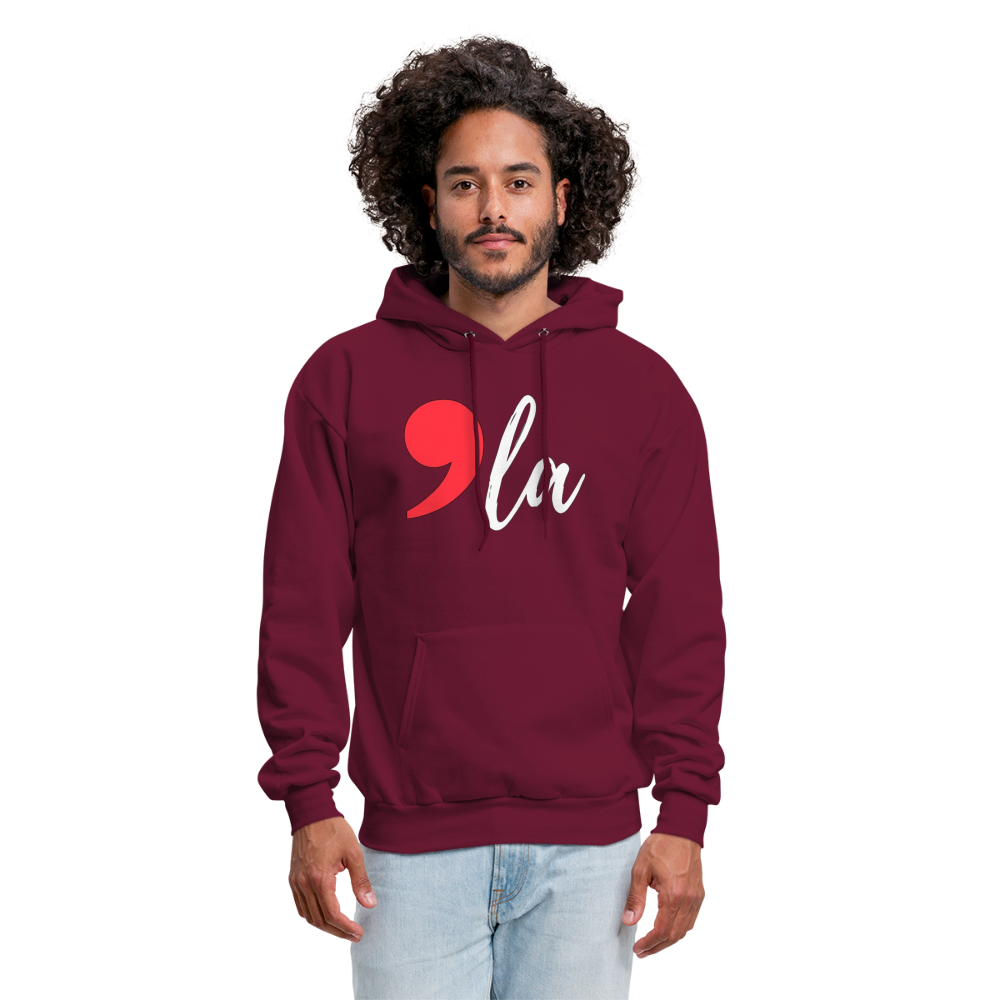 Kamala Harris 2024 President Comma La Unisex Hoodie Sweatshirt - burgundy