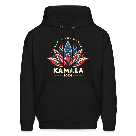 Kamala Harris 2024 Presidential Lotus Unisex Hoodie - black