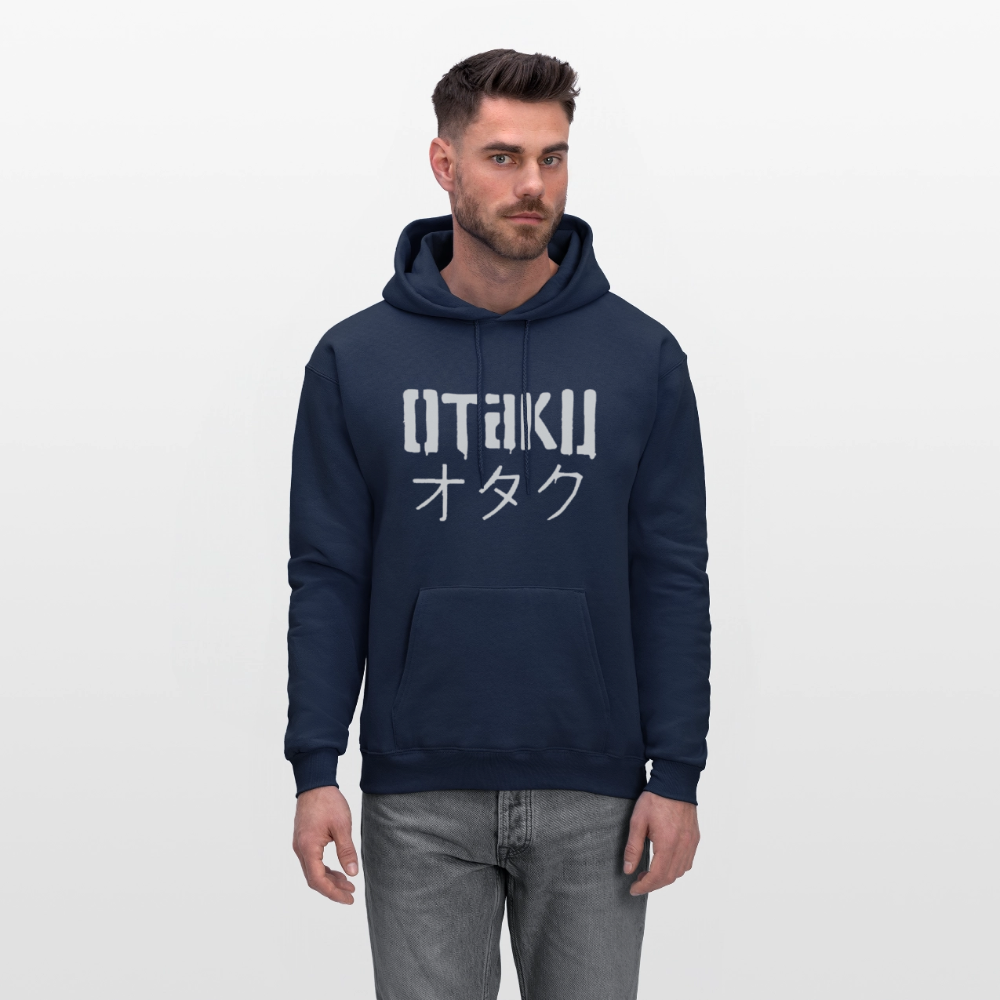 Otaku Japanese Anime Premium Unisex Hoodie Sweatshirt - navy